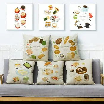 Modern Home Fruit Bread Coffee Pizza Print Cushion Cover Pillow Pillows Cases 
Modern Home Fruit Bread Coffee Pizza Print Cushion Cover Pillow Pillows Cases