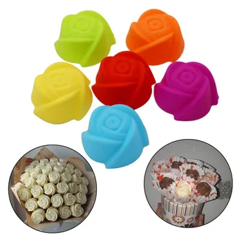 12pcs/Lot Cake Mold Rose Flower Silicone Jelly Pudding Chocolate Molds DIY Cake Decorating Tools Durable Bakeware Tools 
12pcs/Lot Cake Mold Rose Flower Silicone Jelly Pudding Chocolate Molds DIY Cake Decorating Tools Durable Bakeware Tools