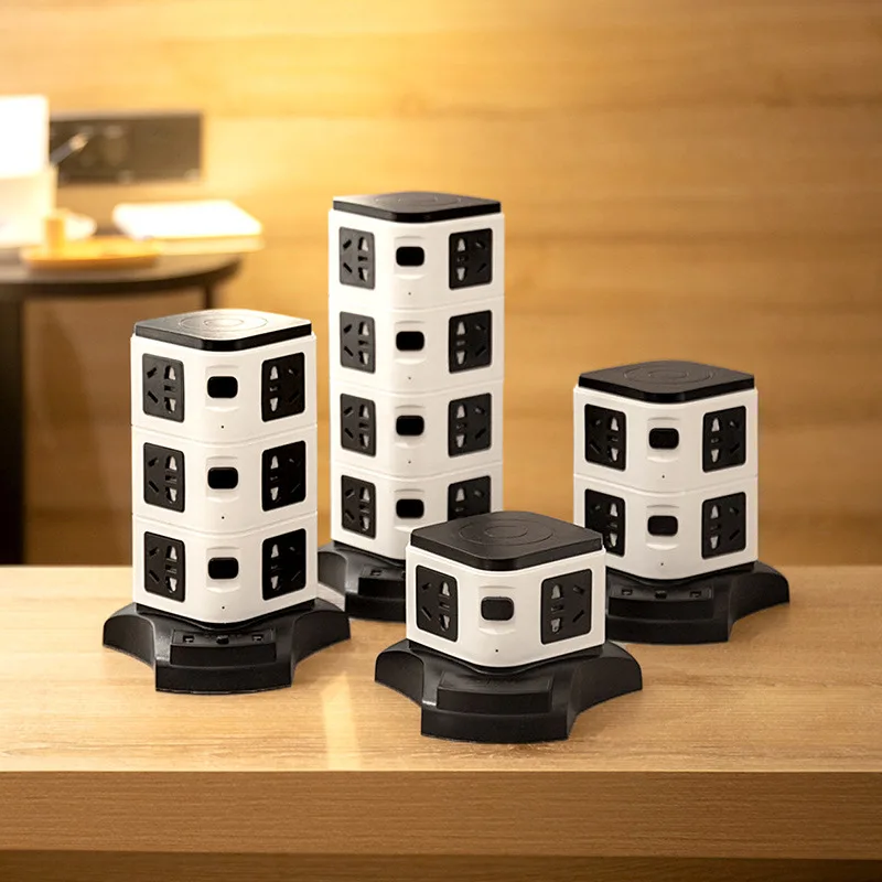 Creative Tower Type Vertical Power Socket Mini Socket Panel Porous Smart Power Strip with Wire Wiring Board Commercial Use Offic
Creative Tower Type Vertical Power Socket Mini Socket Panel Porous Smart Power Strip with Wire Wiring Board Commercial Use Offic