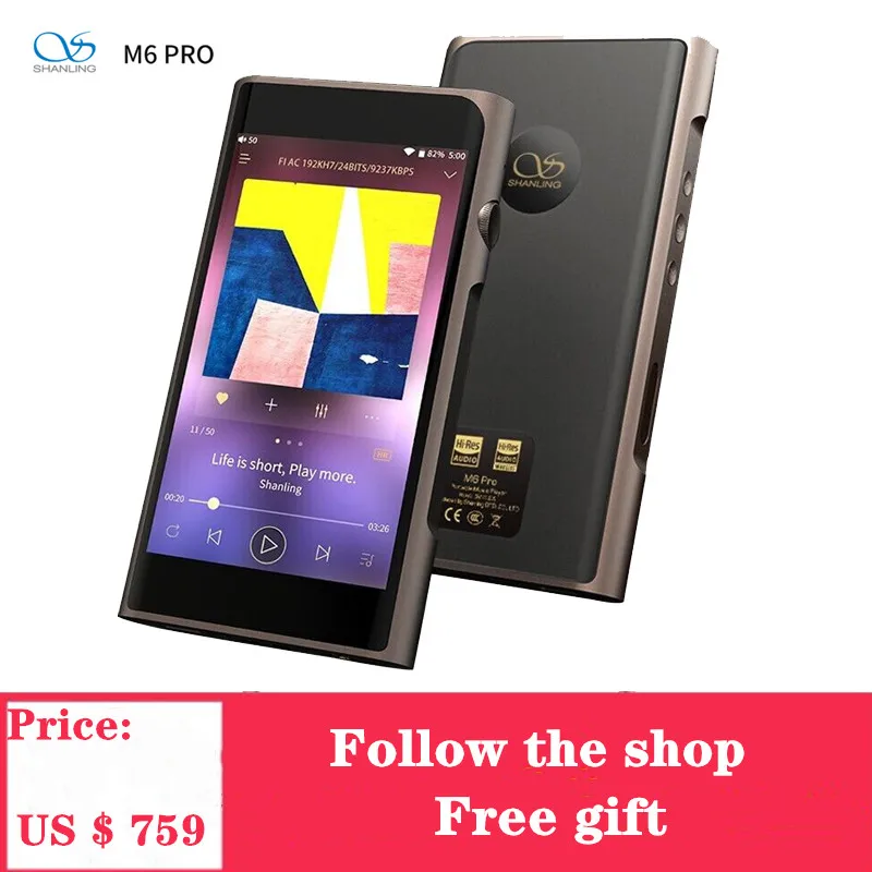 NEW SHANLING M6 Pro Music Player MP3 player Bluetooth Balanced Output HiFi Sound Quality Portable MP3 Player For Phones
NEW SHANLING M6 Pro Music Player MP3 player Bluetooth Balanced Output HiFi Sound Quality Portable MP3 Player For Phones