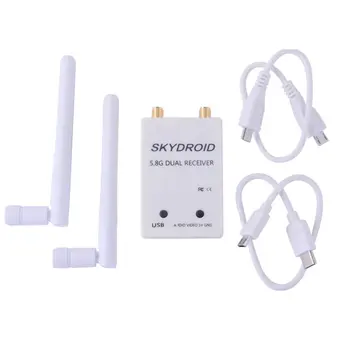 Skydroid 5.8Ghz 150CH True Diversity UVC OTG Smartphone FPV Receiver for Android Tablet PC VR Headset FPV System RC Drone
Skydroid 5.8Ghz 150CH True Diversity UVC OTG Smartphone FPV Receiver for Android Tablet PC VR Headset FPV System RC Drone