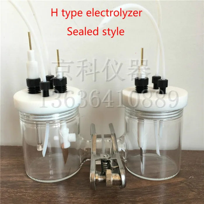 Model H sealed electrolyzer, CH2010 can exchange ion membrane H type electrolysis tank and matching electrode.
Model H sealed electrolyzer, CH2010 can exchange ion membrane H type electrolysis tank and matching electrode.