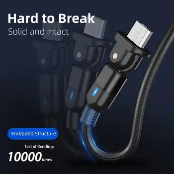 1M Phone Data Cable Nylon Braid Game Cable Fast Charging Cable 180 Degree Rotation For Android Mobile Phone Computer USB Cable
1M Phone Data Cable Nylon Braid Game Cable Fast Charging Cable 180 Degree Rotation For Android Mobile Phone Computer USB Cable