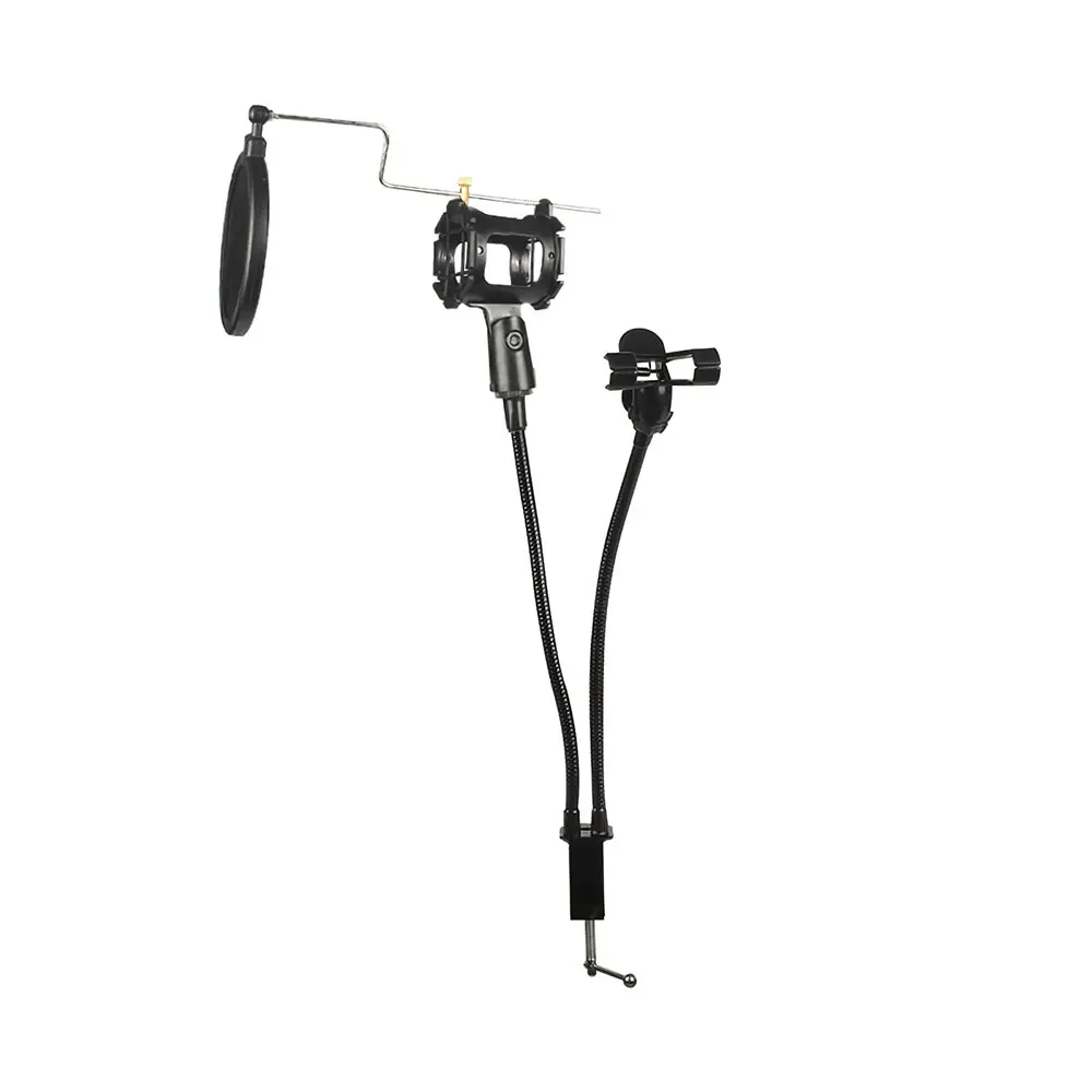 Tabletop Condenser Studio Microphone Tripod Mobile Phone Holder Stand with Spider Shock Mount Karaoke mic | Мобильные телефоны и