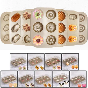 Carbon Steel 6 Hole Madeleine Pet Shape Cake Mold Baking Mould Pan Non-stick For Making French Madeleine Cake
Carbon Steel 6 Hole Madeleine Pet Shape Cake Mold Baking Mould Pan Non-stick For Making French Madeleine Cake