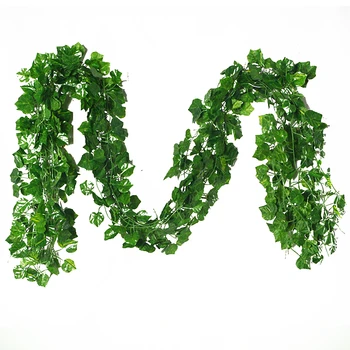 12pcs Artificial Hanging Vine Lifelike 2.2m Garden Greenery Wedding Home Decor Wall Background Room Party Fences Green Leaves 
12pcs Artificial Hanging Vine Lifelike 2.2m Garden Greenery Wedding Home Decor Wall Background Room Party Fences Green Leaves
