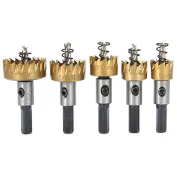 5pcs 16-30mm Titanium-Plated Serrated Hole Opener High Speed Steel 6542 Hole Sawtooth Hole Saw Cutter Drill Bit Set Dropship
5pcs 16-30mm Titanium-Plated Serrated Hole Opener High Speed Steel 6542 Hole Sawtooth Hole Saw Cutter Drill Bit Set Dropship