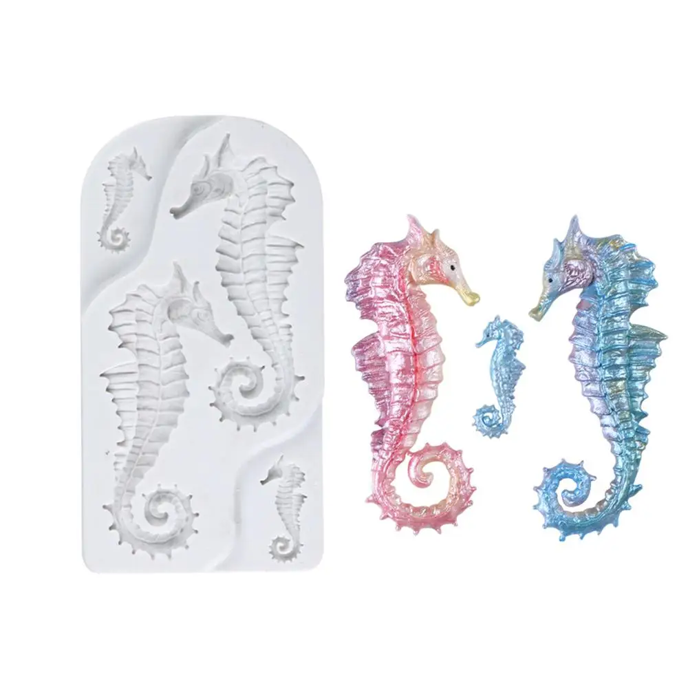 

Seahorses Silicone Molds Fondant Cake Decorating Tools Sugarcrafts Chocolate Baking Tools for Cakes Gumpaste Form