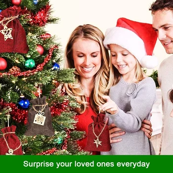 Christmas Countdown Calendar Bag for Filling DIY Advent Calendar Set with Drawstring Resusable for Christmas JS22
Christmas Countdown Calendar Bag for Filling DIY Advent Calendar Set with Drawstring Resusable for Christmas JS22