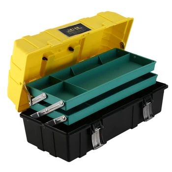 New 3-Layer Folding Toolbox 17-Inch Multi-Function Plastic Case Home Repair Electrician Toolbox Car Toolbox Tool Storage Box
New 3-Layer Folding Toolbox 17-Inch Multi-Function Plastic Case Home Repair Electrician Toolbox Car Toolbox Tool Storage Box