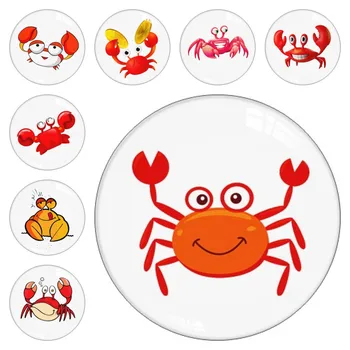 Cartoon Crab Photo Glass Cabochon Demo Flat Back Jewelry Making 12mm 14mm 16mm 18mm 20mm Snap Buttons for Snap Button Jewellery 
Cartoon Crab Photo Glass Cabochon Demo Flat Back Jewelry Making 12mm 14mm 16mm 18mm 20mm Snap Buttons for Snap Button Jewellery
