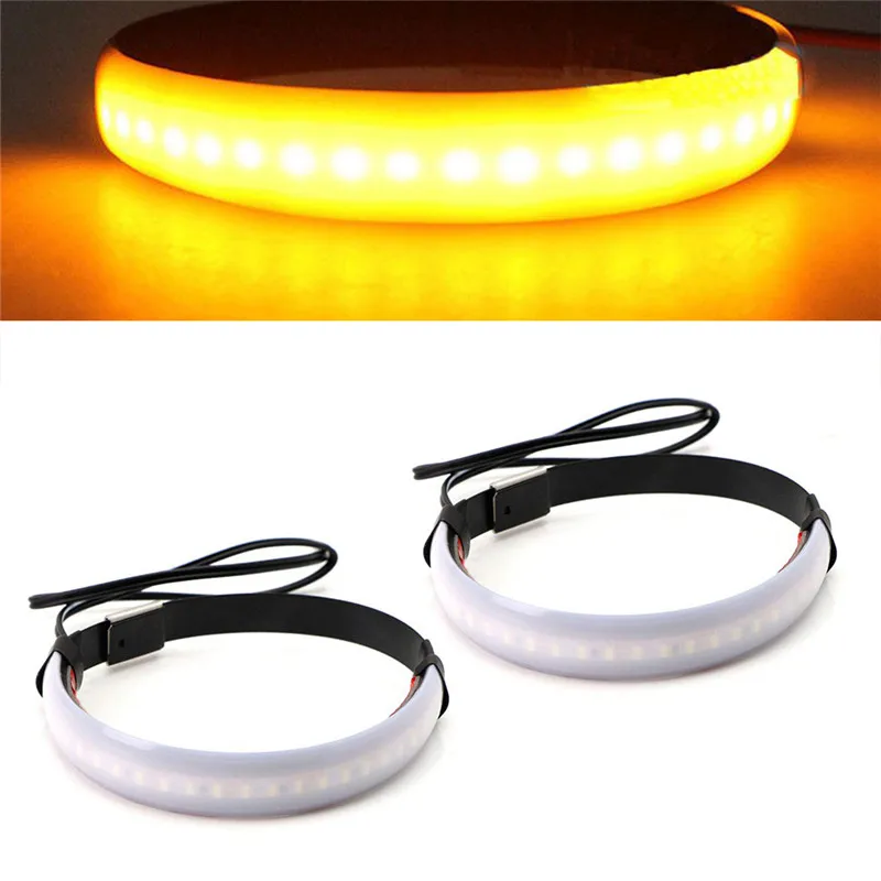 2pcs Universal Super Bright Amber LED Fork Turn Signal Lights Strip For Motorcycle LED Ring Turning Light Flexible
2pcs Universal Super Bright Amber LED Fork Turn Signal Lights Strip For Motorcycle LED Ring Turning Light Flexible