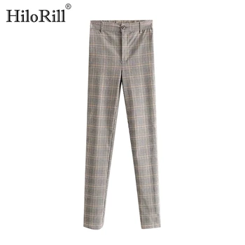 2020 Fashion Plaid Pencil Pants Women Elastic Waist Office Wear Long Trousers Female Stylish Casual Skinny Pants Ropa Mujer
2020 Fashion Plaid Pencil Pants Women Elastic Waist Office Wear Long Trousers Female Stylish Casual Skinny Pants Ropa Mujer