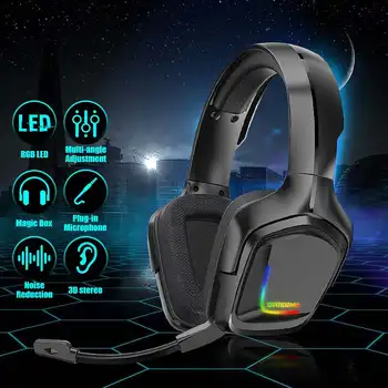 K20 RGB LED Headset Gaming Headphone with Microphone 3D Surround Sound Bass PC Gamer Headphone for Xbox One PS4 Phone Laptop
K20 RGB LED Headset Gaming Headphone with Microphone 3D Surround Sound Bass PC Gamer Headphone for Xbox One PS4 Phone Laptop