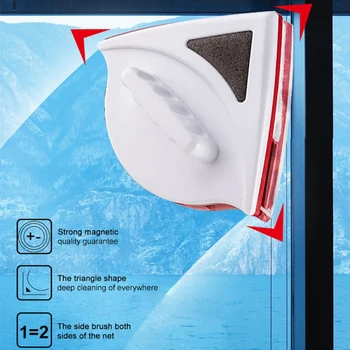 Magnetic Wiper Glass Cleaning Brush Tool Double-sided Magnetic Wiper Glass Washing Brush Household Cleaning Tool-red And White
Magnetic Wiper Glass Cleaning Brush Tool Double-sided Magnetic Wiper Glass Washing Brush Household Cleaning Tool-red And White