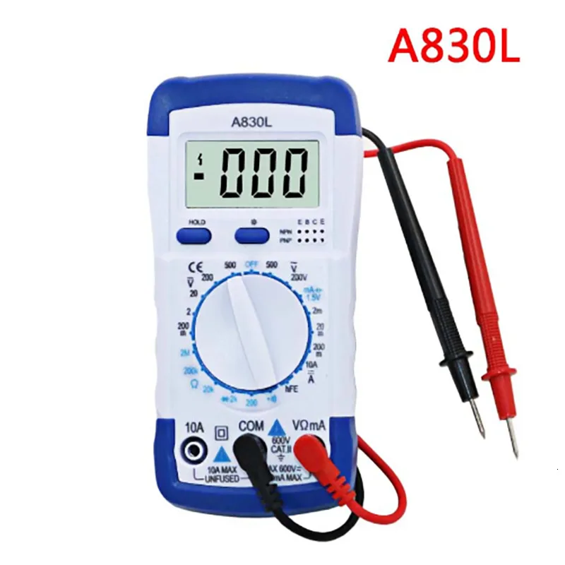 A830L LCD Digital Multimeter DC AC Voltage Diode Freguency Multitester Volt Tester Test Current
A830L LCD Digital Multimeter DC AC Voltage Diode Freguency Multitester Volt Tester Test Current