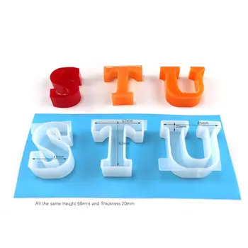 2020 New 6cm/2.4" Large English Letter Handmade Silicone Resin Casting Word Sign Molds
2020 New 6cm/2.4" Large English Letter Handmade Silicone Resin Casting Word Sign Molds