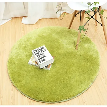 Round Solid Color Living Room Carpet Fluffy Silky Velvet Grass Area Rug Children Play Mat Anti-slip Chair Mat Green Rugs Carpets
Round Solid Color Living Room Carpet Fluffy Silky Velvet Grass Area Rug Children Play Mat Anti-slip Chair Mat Green Rugs Carpets