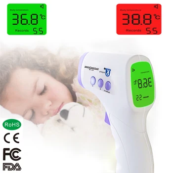 Infrared Thermometer Digital Infrared Forehead Thermometer Non-Contact Digital Thermometer with Fever Alert Functionr for Baby I
Infrared Thermometer Digital Infrared Forehead Thermometer Non-Contact Digital Thermometer with Fever Alert Functionr for Baby I