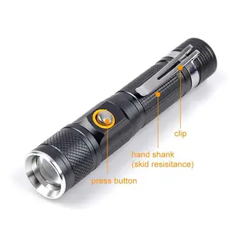 T6 LED Pocket Pen Light Inspection Work Light Flashlight Torch With Clip Torch Light Super Bright Waterproof Flashlight
T6 LED Pocket Pen Light Inspection Work Light Flashlight Torch With Clip Torch Light Super Bright Waterproof Flashlight