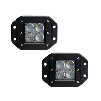 

2pcs ECAHAYAKU 3 Inch Flush Mount 12W Spot CREE LED Bumper Light 6000K IP67 for Trucks Jeeps Off-roads ATVs 12V/24V Car LED Lamp