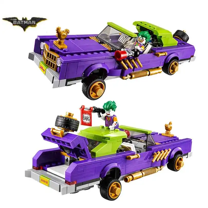 The Joker Notorious Lowrider Car 07046 Super Heros Compatible legoed 70906 Batman Movie Building Blocks Bricks Christmas TOYS
The Joker Notorious Lowrider Car 07046 Super Heros Compatible legoed 70906 Batman Movie Building Blocks Bricks Christmas TOYS