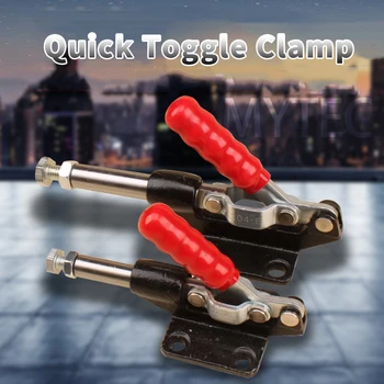 Metal Toggle Clamp Horizontal Quick Clamp Woodworking Fixing Clamp High Carbon Steel Durable Anti-slip Quick Fixing Hand Tool
Metal Toggle Clamp Horizontal Quick Clamp Woodworking Fixing Clamp High Carbon Steel Durable Anti-slip Quick Fixing Hand Tool