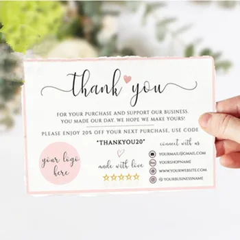 Personalize Logo Business Name Card,Thank You Cards Business , Small Business Thank You Card,Custom Text Social Medial Card
Personalize Logo Business Name Card,Thank You Cards Business , Small Business Thank You Card,Custom Text Social Medial Card