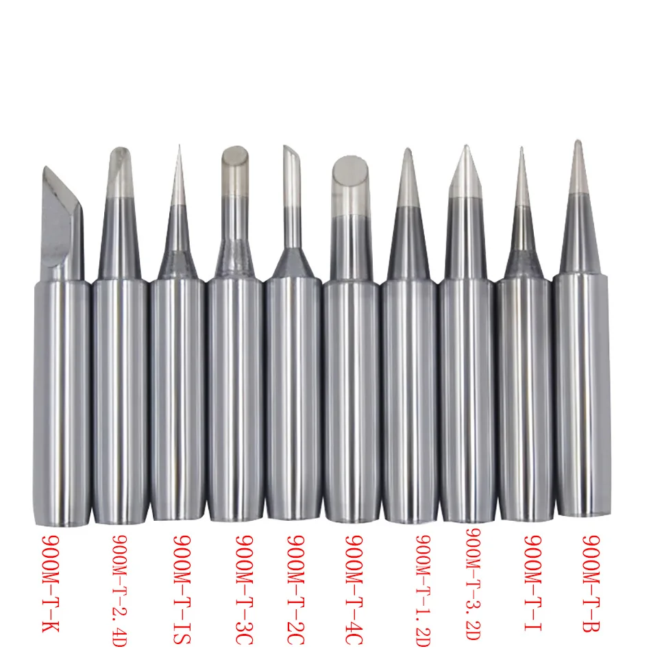 10pcs 900M T Series Soldering Iron Tip Eletric Solder Iron Lead-free Welding Sting For 936Welding Solder Station
10pcs 900M T Series Soldering Iron Tip Eletric Solder Iron Lead-free Welding Sting For 936Welding Solder Station