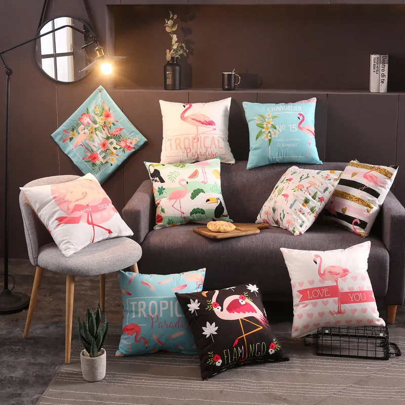 Flamingo pattern Velvet soft solid color decorative square pillow cover sofa bedroom car cushion cover 45x45cm
Flamingo pattern Velvet soft solid color decorative square pillow cover sofa bedroom car cushion cover 45x45cm