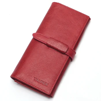 Tauren Retro Wine Red Color Wallets 100% Genuine Cowhide Leather High Quality Women Long Wallet Coin Purse Vintage Designer Male 
Tauren Retro Wine Red Color Wallets 100% Genuine Cowhide Leather High Quality Women Long Wallet Coin Purse Vintage Designer Male