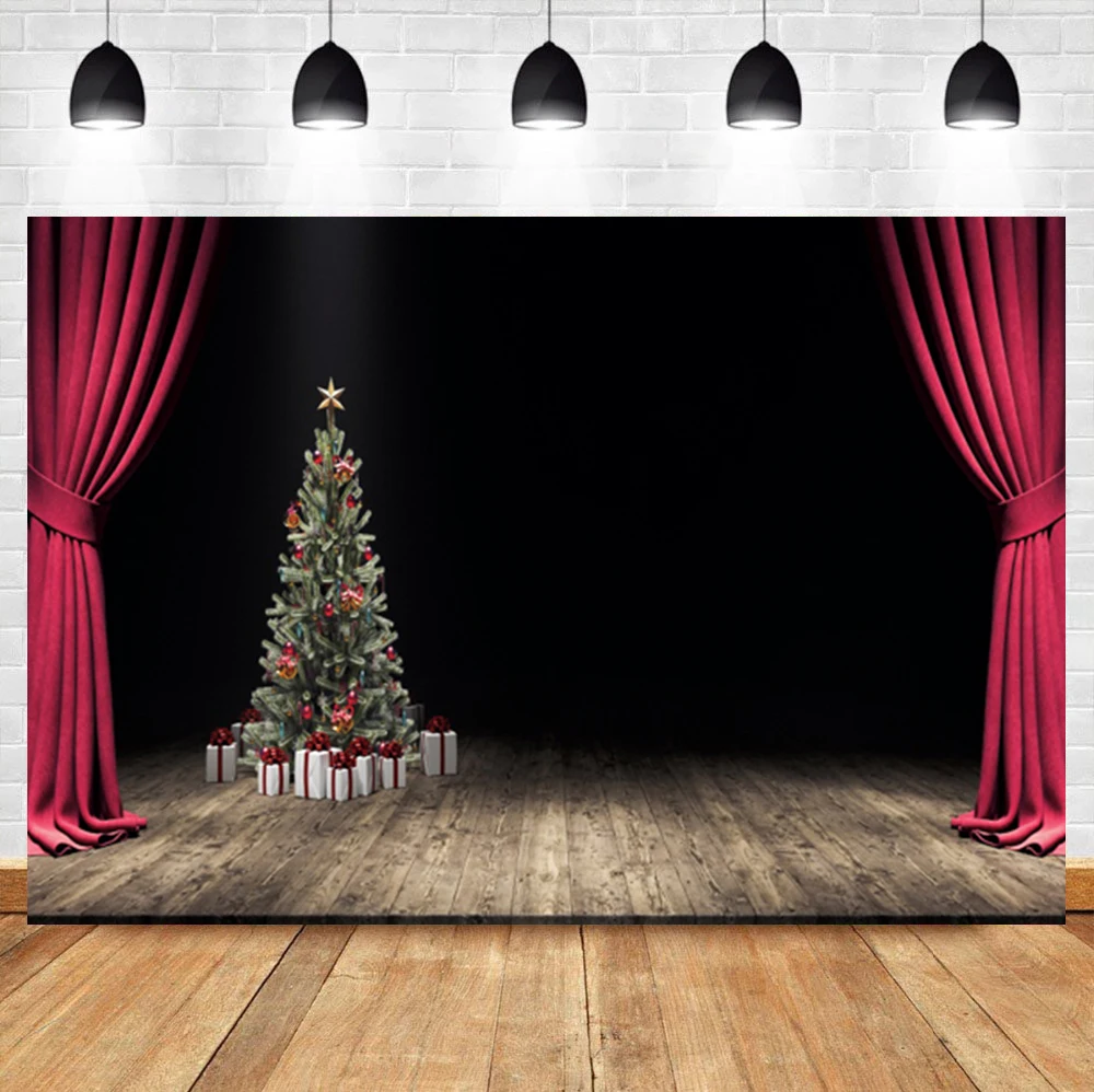 Laeacco Stage Vintage Floor Christmas Tree Gift Birthday Banner Portrait Backdrop Photographic Photo Background For Photo Studio 
Laeacco Stage Vintage Floor Christmas Tree Gift Birthday Banner Portrait Backdrop Photographic Photo Background For Photo Studio