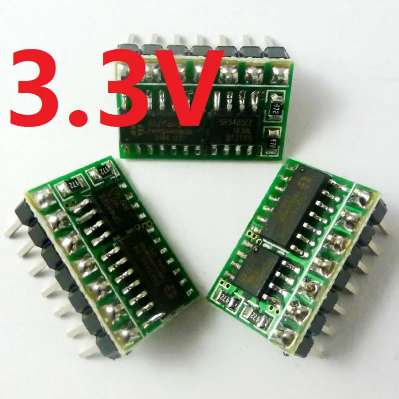 R411A01_3V3*3 3.3V Auto RS485 to TTL232 Converter for RF Wireless Module Wifi Bluetooth to RS-485 Transformation Home Automation
R411A01_3V3*3 3.3V Auto RS485 to TTL232 Converter for RF Wireless Module Wifi Bluetooth to RS-485 Transformation Home Automation