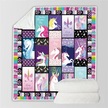 Funny 3D Unicorn Printed Velvet Plush Throw Blanket Bedspread for Kids Girls Sherpa Blanket Travel Couch Quilt Cover
Funny 3D Unicorn Printed Velvet Plush Throw Blanket Bedspread for Kids Girls Sherpa Blanket Travel Couch Quilt Cover