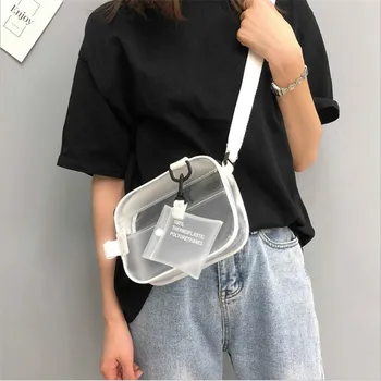 Fashion White Transparent Messenger Newest PVC Bags Jelly Shoulder Bag For Girls Handbag Women Zipper Bag
Fashion White Transparent Messenger Newest PVC Bags Jelly Shoulder Bag For Girls Handbag Women Zipper Bag