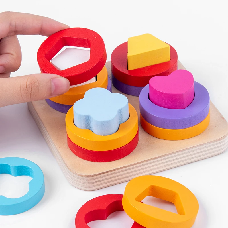 Wooden Montessori Toy Building Blocks Early Learning Educational Toys Color Shape Match Cognition Kids Toy for Boys Girls
Wooden Montessori Toy Building Blocks Early Learning Educational Toys Color Shape Match Cognition Kids Toy for Boys Girls