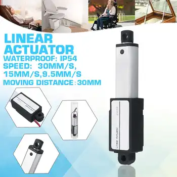 Aluminum Alloy 1500N 30mm DC 12V Electric Mini Linear Motor Stroke Micro Linear Actuators Linear Actuator 30mm/s 15mm/s 9.5mm/s
Aluminum Alloy 1500N 30mm DC 12V Electric Mini Linear Motor Stroke Micro Linear Actuators Linear Actuator 30mm/s 15mm/s 9.5mm/s