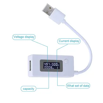 LCD USB Voltage/Amps Power Meter Tester Multimeter Test Speed of Chargers Cables Capacity of Power Banks
LCD USB Voltage/Amps Power Meter Tester Multimeter Test Speed of Chargers Cables Capacity of Power Banks