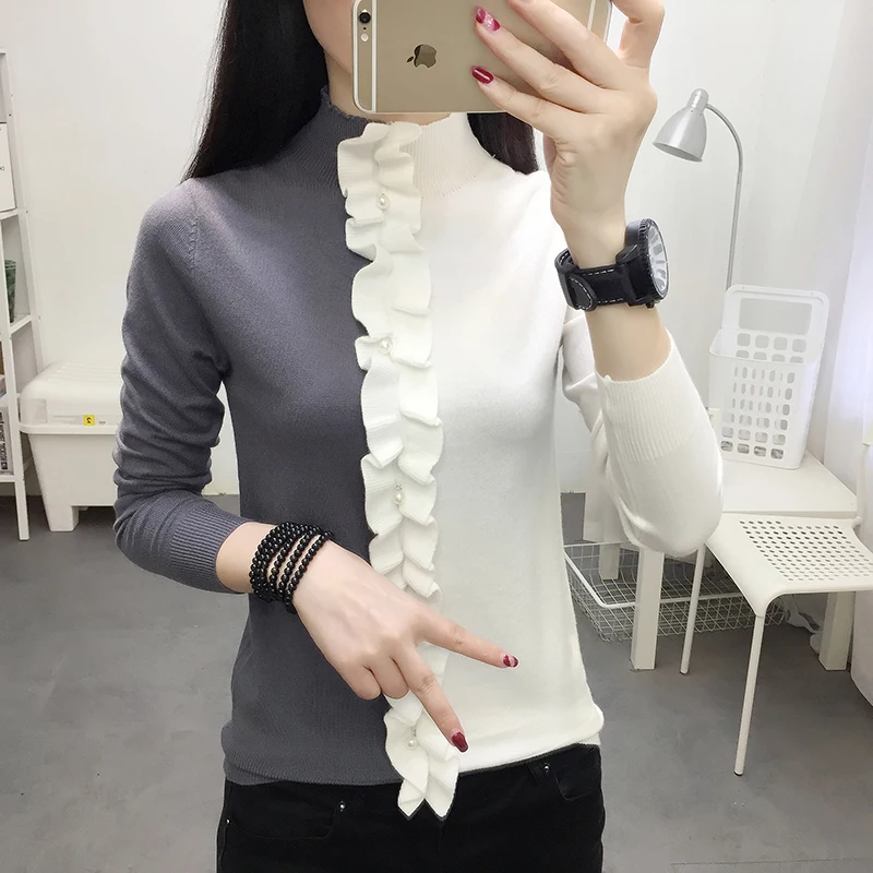 Sueter mujer sweaters fashion 2019 women winter and autumn sweater ladies Pullovers Ruched Solid Turtleneck swaeter tops 0432
Sueter mujer sweaters fashion 2019 women winter and autumn sweater ladies Pullovers Ruched Solid Turtleneck swaeter tops 0432