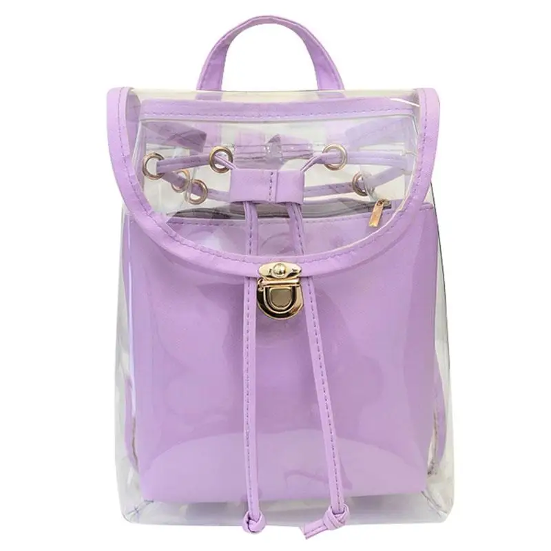 Transparent PVC Mini Backpack For Girls Ladies Unique Designer Clear Small Bagpack Sweet Jelly Color Female Women Daypack
Transparent PVC Mini Backpack For Girls Ladies Unique Designer Clear Small Bagpack Sweet Jelly Color Female Women Daypack