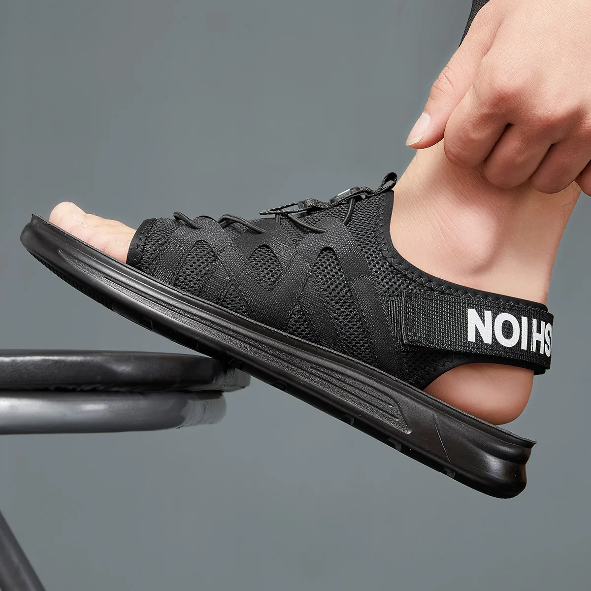 New Style Buckle Peep-Toe Sandals Men's Sports Sandals Men Sandals Summer MEN'S SHOES 
New Style Buckle Peep-Toe Sandals Men's Sports Sandals Men Sandals Summer MEN'S SHOES