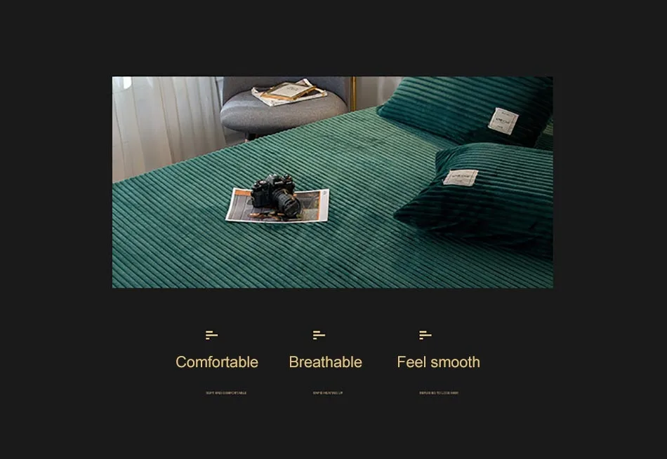 Solid Color Bed Cover Winter Bed Sheet With Elastic Luxury Bedspreads For Bed Soft Double Bedspread For On The Bed Home Cover Solid Color Bed Cover Winter Bed Sheet With Elastic Luxury Bedspreads For Bed Soft Double Bedspread For On The Bed Home Cover