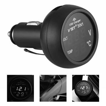 TIOODRE Car Power Cigarette USB Charger Thermometer Voltmeter Digital Socket Lighter Multifunctional Universal Safety Durable
TIOODRE Car Power Cigarette USB Charger Thermometer Voltmeter Digital Socket Lighter Multifunctional Universal Safety Durable