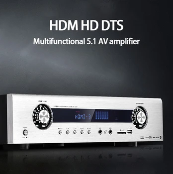 KYYSLB 60W 4-8Ohm 220V AV-320 Home Multi-Function 5.1 Digital AV Amplifier HDMI USB Bluetooth DTS Decoding Power Amplifier
KYYSLB 60W 4-8Ohm 220V AV-320 Home Multi-Function 5.1 Digital AV Amplifier HDMI USB Bluetooth DTS Decoding Power Amplifier