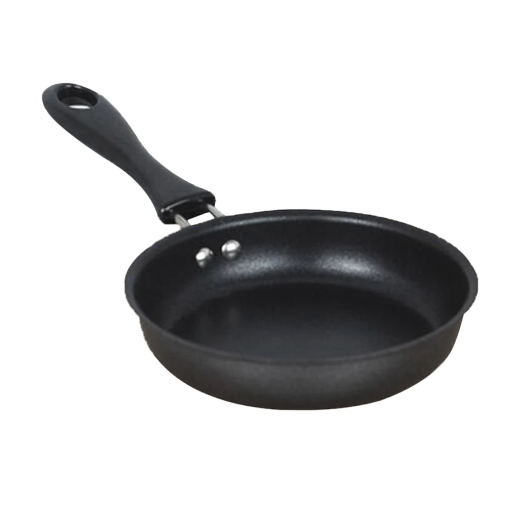 12cm Non Stick Pan Black Small Iron Frying Pan Round Egg Pan Egg Fry Skillet Scratch Resistant Kitchen Cookware 12cm Non Stick Pan Black Small Iron Frying Pan Round Egg Pan Egg Fry Skillet Scratch Resistant Kitchen Cookware