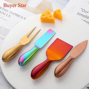 Cheese Knife Set 4pcs Butter Spreader Cutter Slicer Food Breakfast Cooking Tools Stainless Steel Fork Kit Kitchen Accessories
Cheese Knife Set 4pcs Butter Spreader Cutter Slicer Food Breakfast Cooking Tools Stainless Steel Fork Kit Kitchen Accessories
