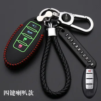 Luminous Leather Key Case for Nissan Altima Maxima Sentra Teana 2007-2012 Smart Remote 4 Buttons Fob Skin Cover Holder 
Luminous Leather Key Case for Nissan Altima Maxima Sentra Teana 2007-2012 Smart Remote 4 Buttons Fob Skin Cover Holder