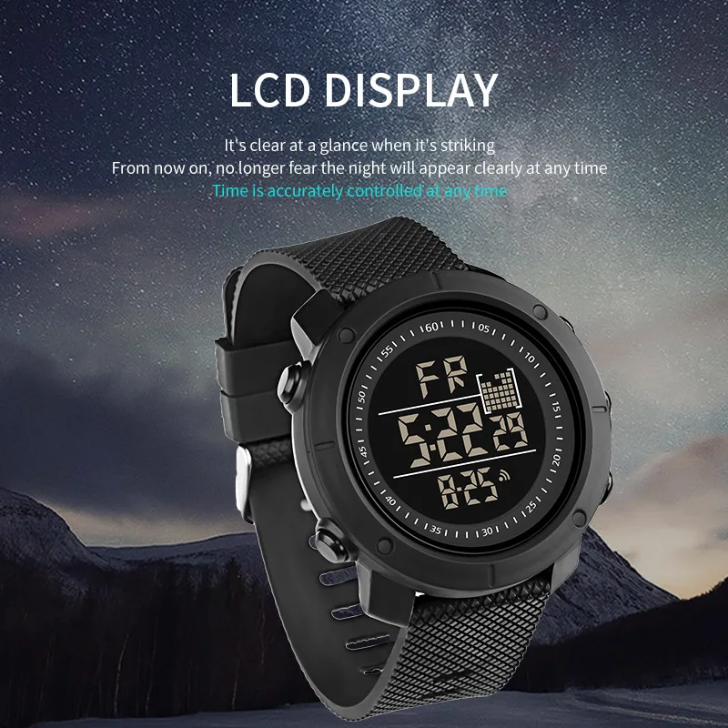 Fashion Men And Women Couples LED Watch Waterproof Outdoor Sports Watch Running Multi-functional Electronic Watch
Fashion Men And Women Couples LED Watch Waterproof Outdoor Sports Watch Running Multi-functional Electronic Watch