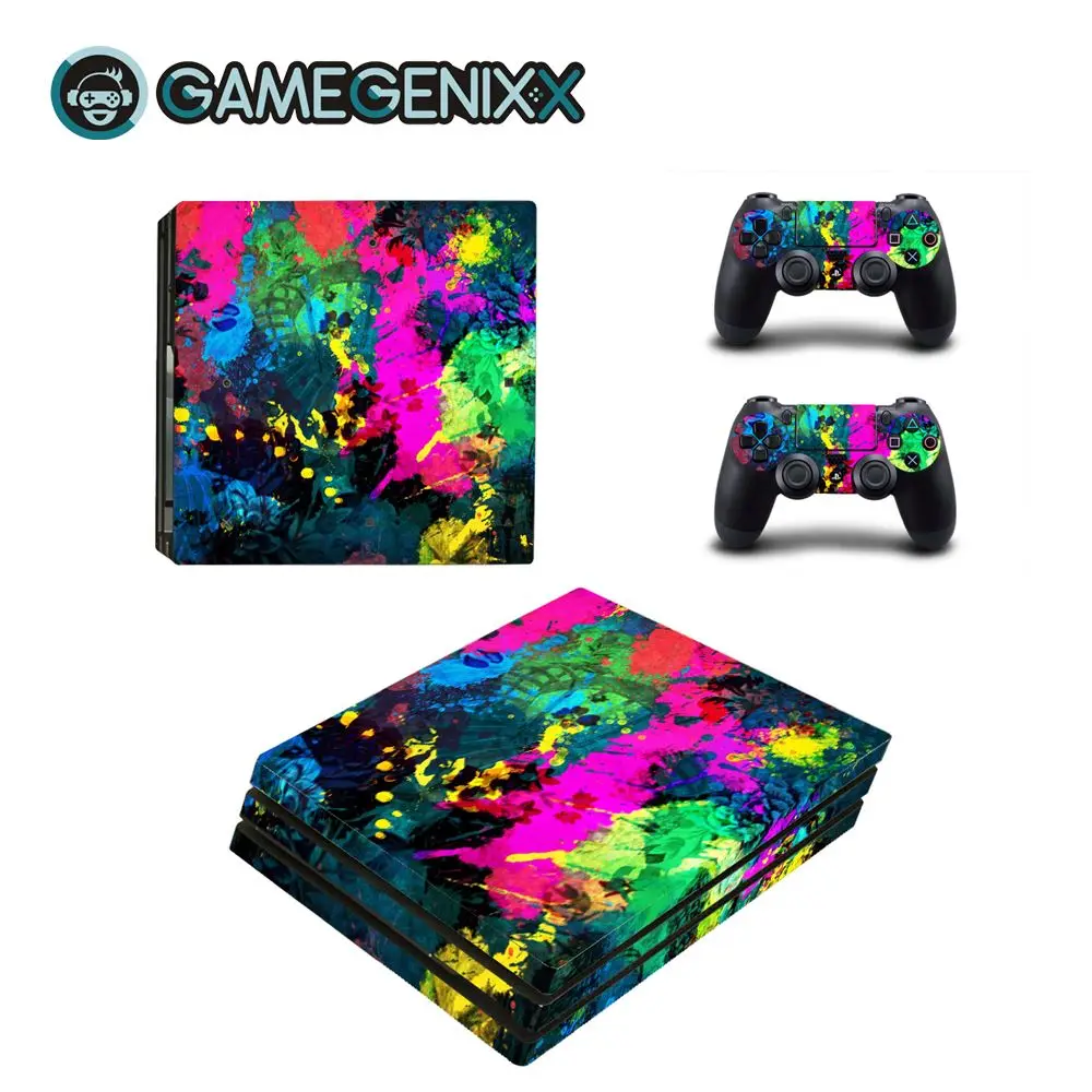 GAMEGENIXX Skin Sticker Protective Vinyl Decal for PS4 Pro Console and 2 Controllers - Graffiti
GAMEGENIXX Skin Sticker Protective Vinyl Decal for PS4 Pro Console and 2 Controllers - Graffiti