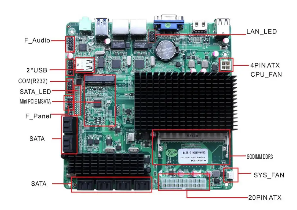 Фото Мини компьютер HCiPC J1900 6Bay NAS PC BareBone NAD HDD корпус P401 1 HCNAS(Node6)+ - купить